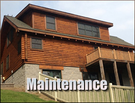  Jackhorn, Kentucky Log Home Maintenance